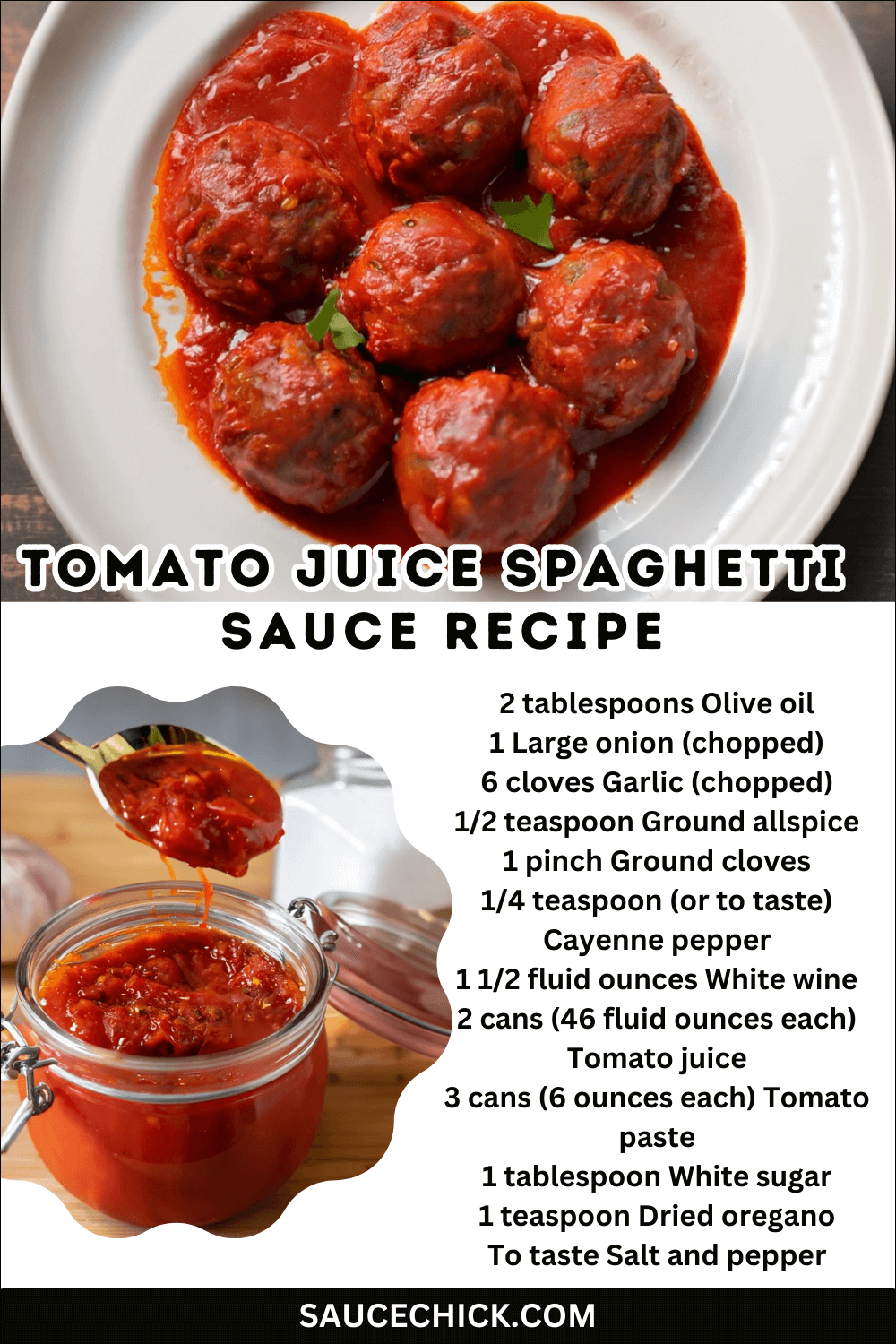 Tomato Juice Spaghetti Sauce Recipe Homemade Pasta Sauce