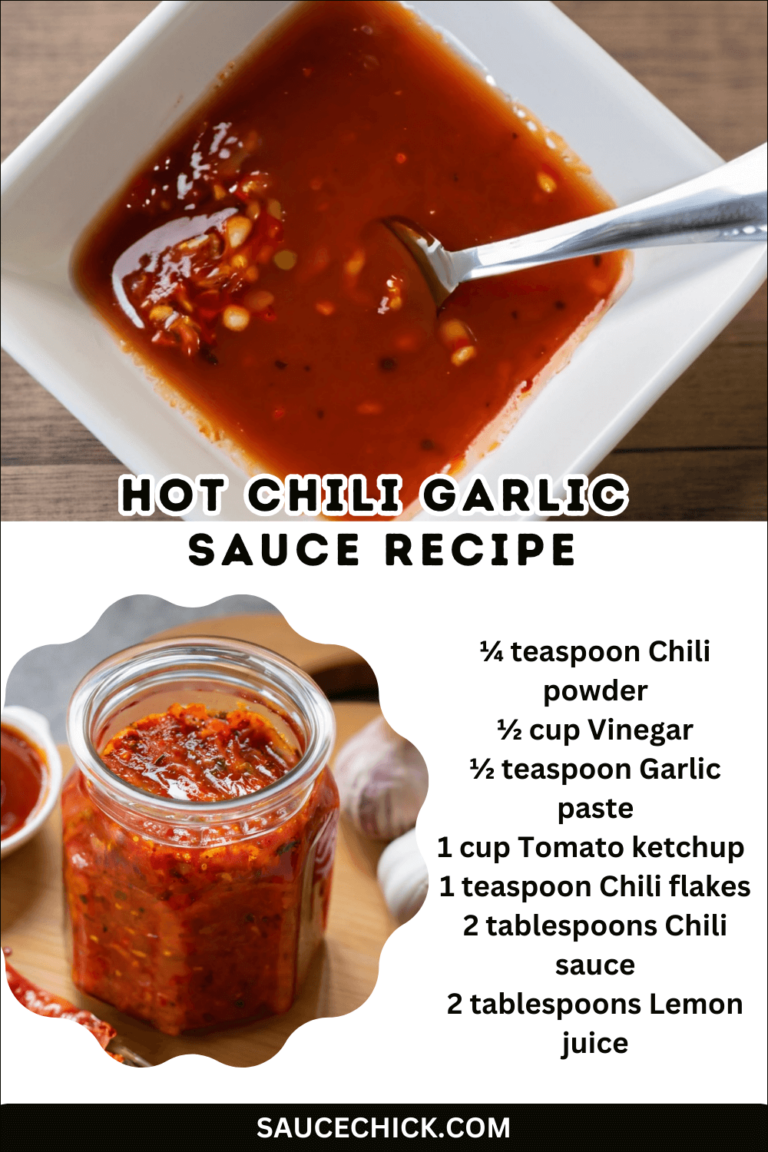 Hot Chili Garlic Sauce Recipe Delight Sizzle in Every Bite!