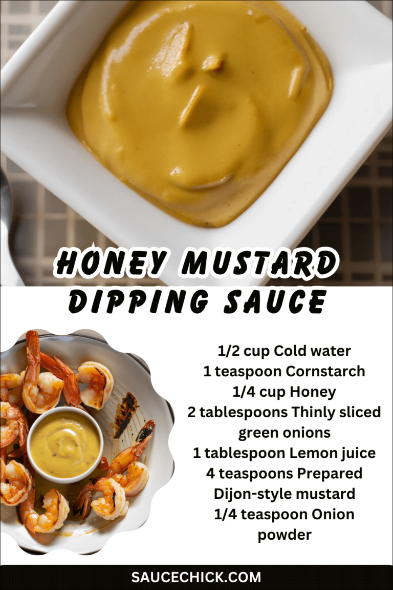 Honey Mustard Dipping Sauce Sweet and Savory Delight