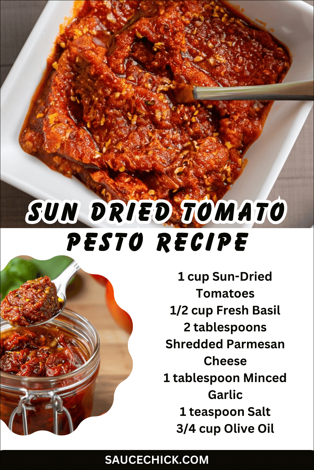 Delicious Homemade SunDried Tomato Pesto Recipe
